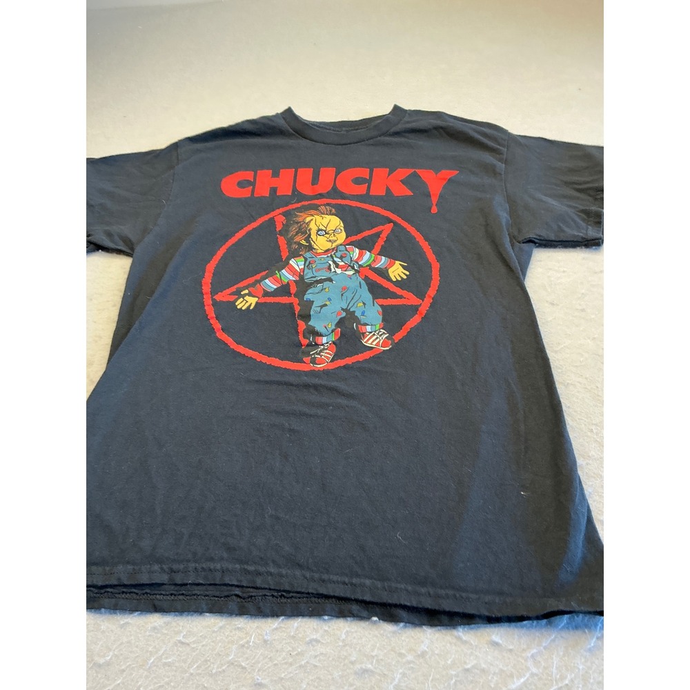 Ripple‎ Junction Chucky Child's Play Pentagram Graphic T-Shirt Med Horror Black